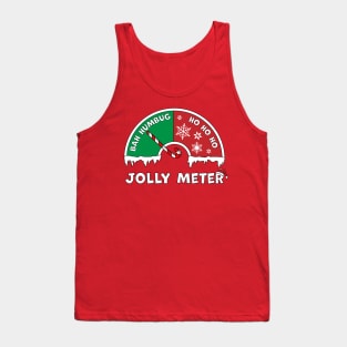 Jolly Meter Bah Humbug To Ho Ho Ho Anti Christmas Funny Tank Top